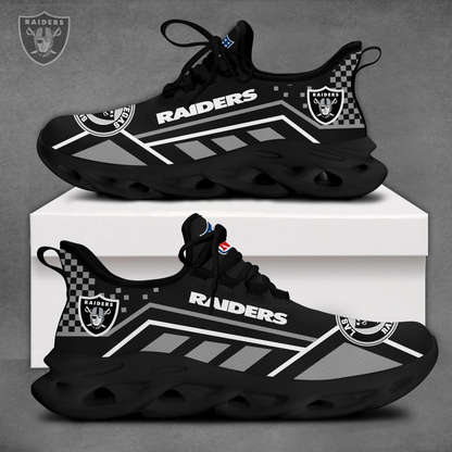 LIMITED EDITION - NEW CUSTOMIZED NFL07 LVR LAS VEGAS RAIDERS MAX SOUL SHOES