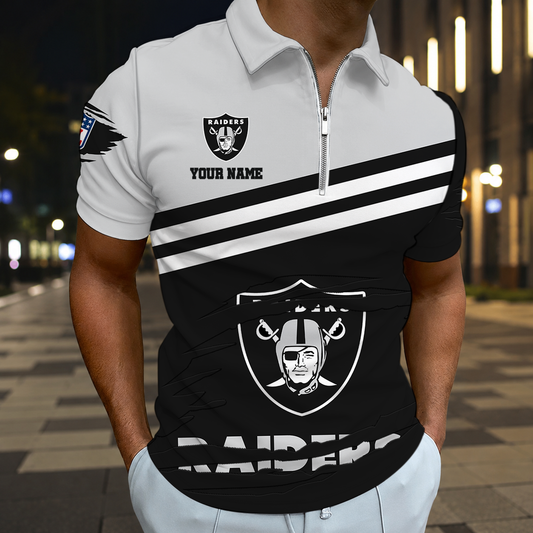 FINAL SALE - NEW CUSTOMIZED NFL07 LVR LAS VEGAS RAIDERS T-SHIRT, POLO SHIRT, ZIP POLO SHIRT, SWEATSHIRT, HOODIE & ZIP HOODIE