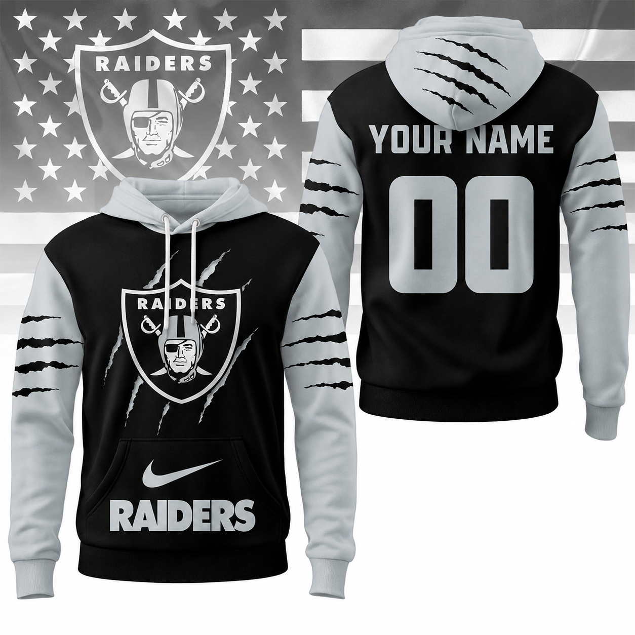 VIRAL EDITION - NEW CUSTOMIZED NFL07 LVR LAS VEGAS RAIDERS T-SHIRT, POLO SHIRT, ZIP POLO SHIRT, SWEATSHIRT, HOODIE & ZIP HOODIE