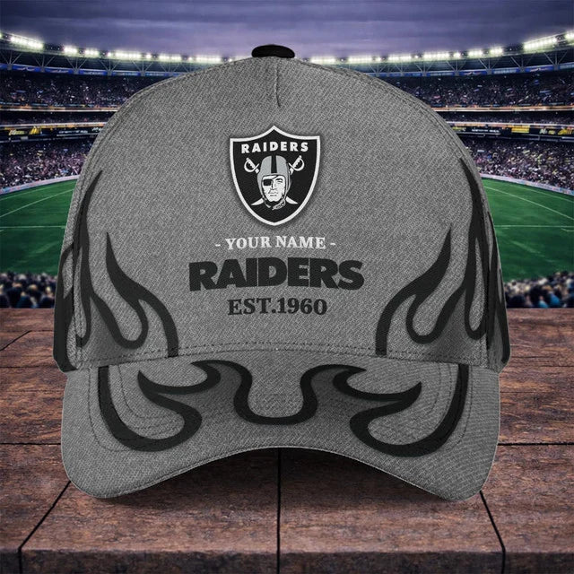 VIRAL EDITION - NEW CUSTOMIZED NFL07 LVR LAS VEGAS RAIDERS CLASSIC CAP
