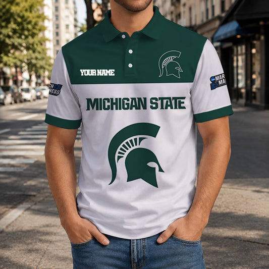 MEGA SALE - NEW CUSTOMIZED NCAA MAM07 MSS MICHIGAN STATE SPARTANS T-SHIRT, POLO SHIRT, ZIP POLO SHIRT, SWEATSHIRT, HOODIE & ZIP HOODIE