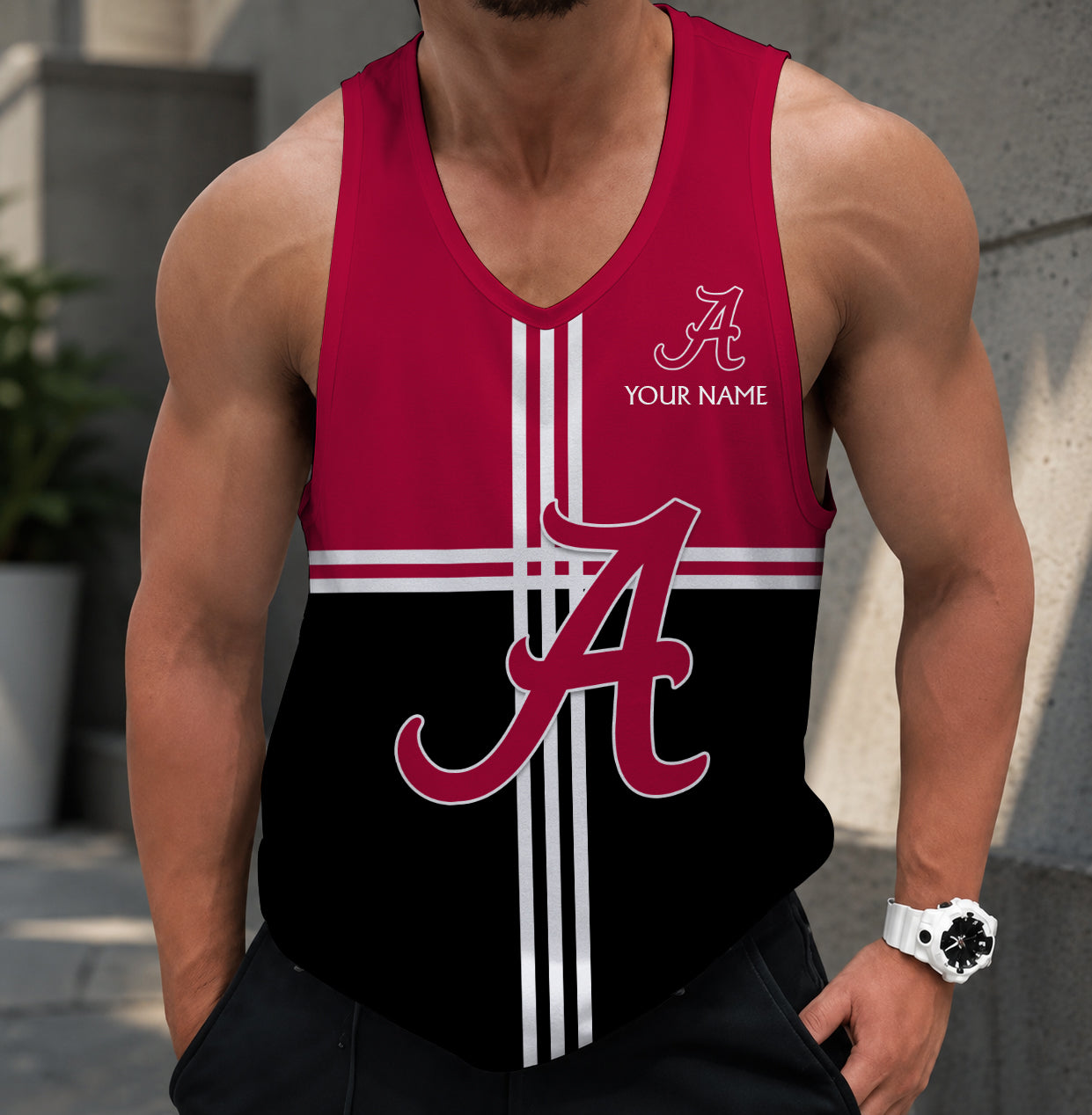 VIRAL EDITION - NEW CUSTOMIZED NCAA FBS08 ABC ALABAMA CRIMSON TIDE UNISEX TANK TOP