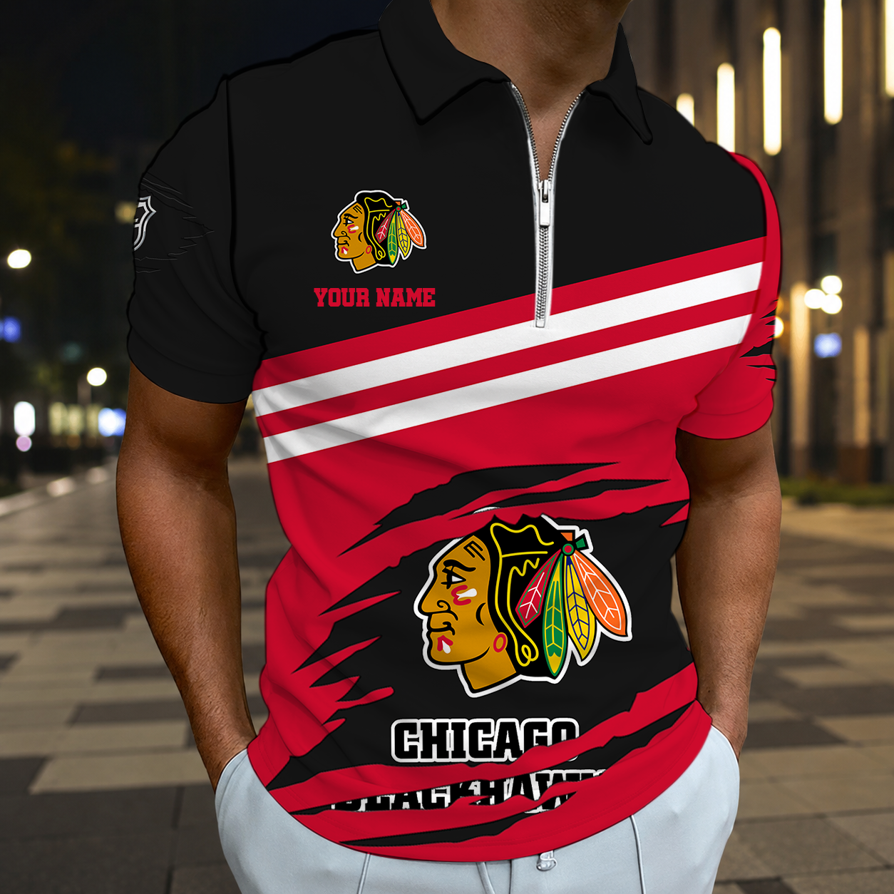 VIRAL EDITION - NEW CUSTOMIZED NHL08 CBH CHICAGO BLACKHAWKS T-SHIRT, POLO SHIRT, ZIP POLO SHIRT, SWEATSHIRT, HOODIE & ZIP HOODIE