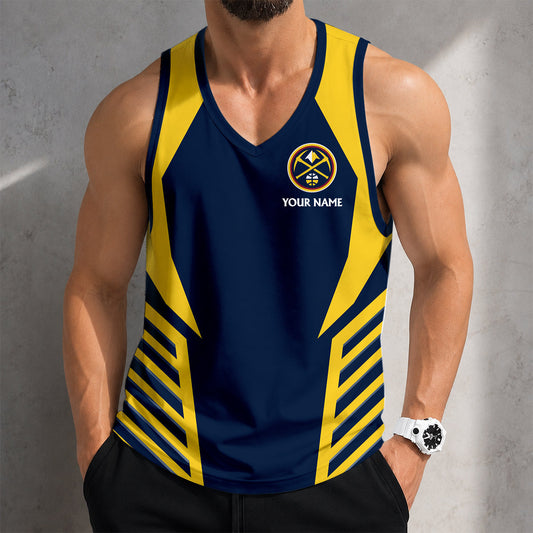 SPECIAL EDITION - NEW CUSTOMIZED NBA08 DNU DENVER NUGGETS MEN'S TANK TOP