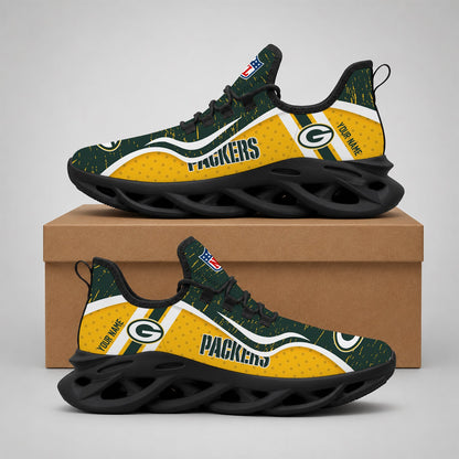 LIMITED EDITION - NEW CUSTOMIZED NFL08 GBP GREEN BAY PACKERS MAX SOUL SHOES