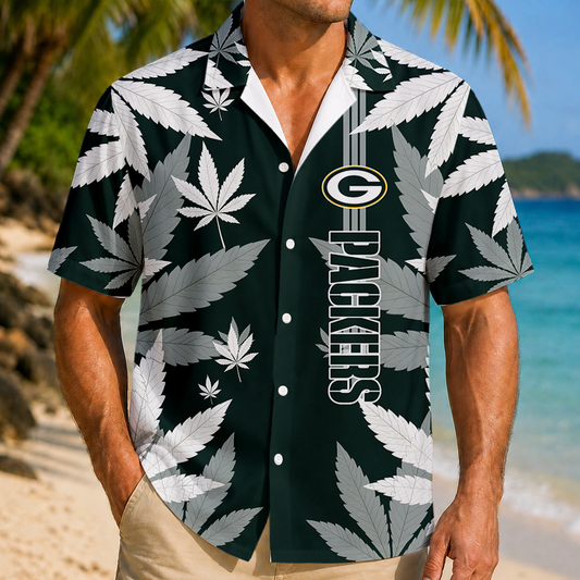 FINAL SALE - NEW CUSTOMIZED NFL08 GBP GREEN BAY PACKERS UNISEX HAWAIIAN SHIRT