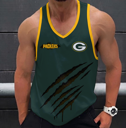 LIMITED EDITION - NEW CUSTOMIZED NFL08 GBP GREEN BAY PACKERS UNISEX TANK TOP