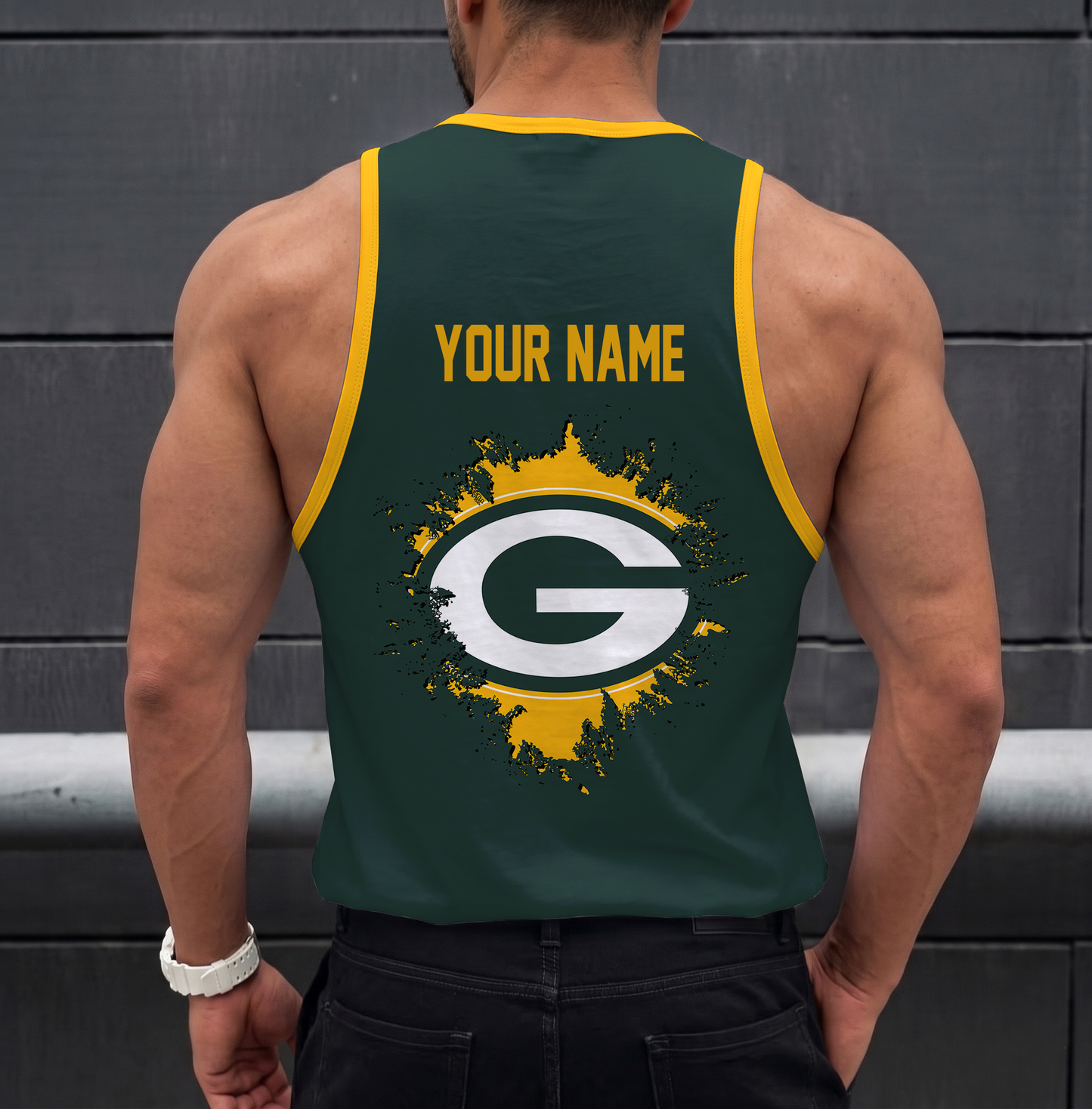 LIMITED EDITION - NEW CUSTOMIZED NFL08 GBP GREEN BAY PACKERS UNISEX TANK TOP
