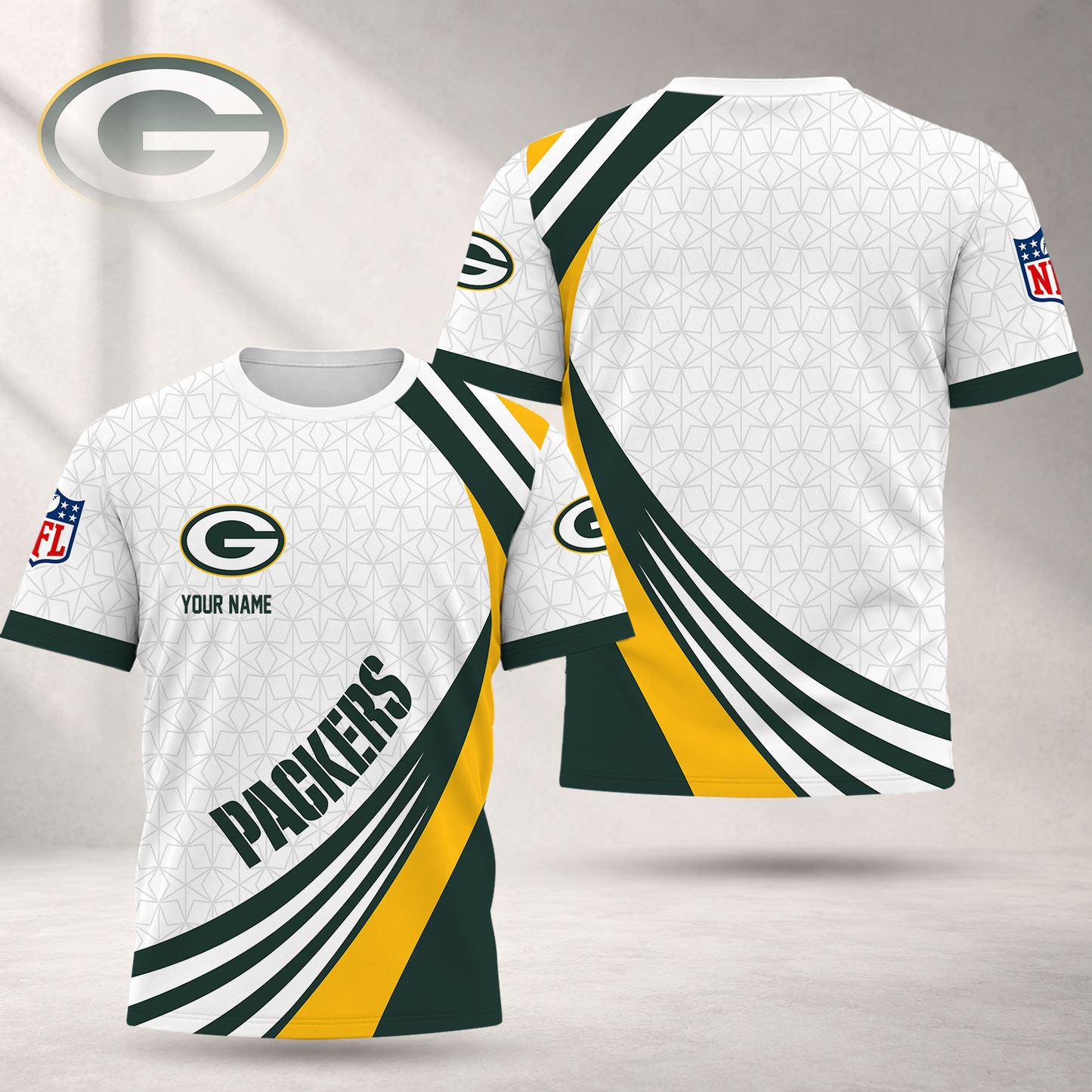 FINAL SALE - NEW CUSTOMIZED NFL08 GBP GREEN BAY PACKERS T-SHIRT, POLO SHIRT, ZIP POLO SHIRT, SWEATSHIRT, HOODIE & ZIP HOODIE