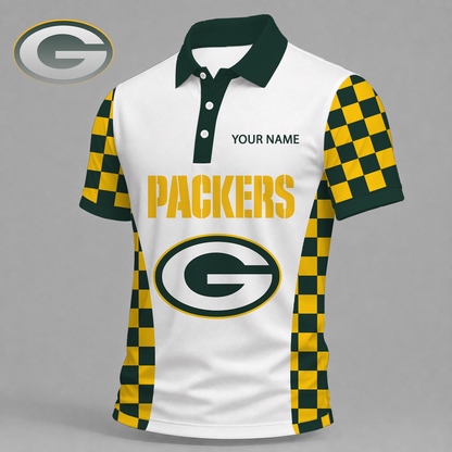 LIMITED EDITION - NEW CUSTOMIZED NFL08 GBP GREEN BAY PACKERS T-SHIRT, POLO SHIRT, ZIP POLO SHIRT, SWEATSHIRT, HOODIE & ZIP HOODIE