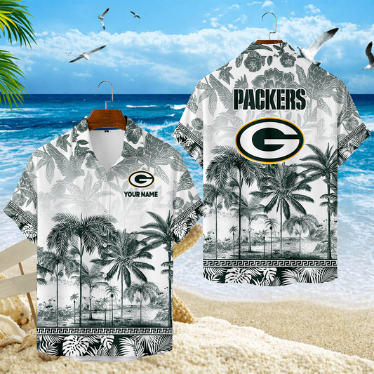 LIMITED EDITION - NEW CUSTOMIZED NFL08 GBP GREEN BAY PACKERS UNISEX HAWAIIAN SHIRT