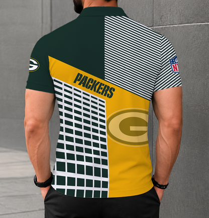 FINAL SALE - NEW CUSTOMIZED NFL08 GBP GREEN BAY PACKERS POLO SHIRT