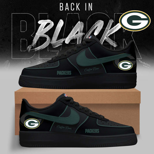 FINAL SALE - NEW CUSTOMIZED NFL08 GBP GREEN BAY PACKERS AF1 SNEAKERS