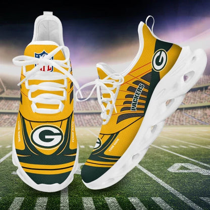 SPECIAL EDITION - NEW CUSTOMIZED NFL08 GBP GREEN BAY PACKERS UNISEX MAX SOUL SHOES