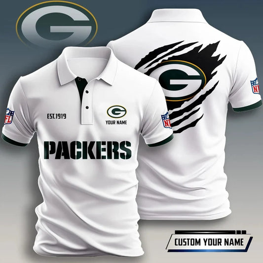 FLASH SALE - NEW CUSTOMIZED NFL08 GBP GREEN BAY PACKERS T-SHIRT, POLO SHIRT, ZIP POLO SHIRT, HOODIE, ZIP HOODIE & SWEATSHIRT