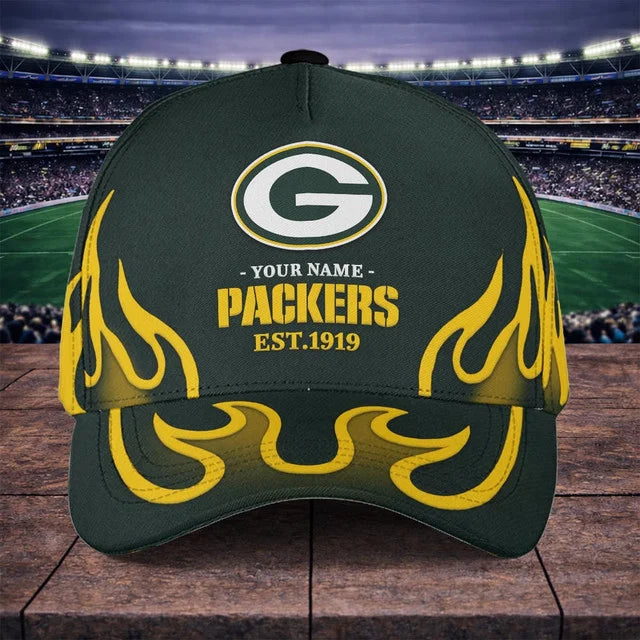 VIRAL EDITION - NEW CUSTOMIZED NFL08 GBP GREEN BAY PACKERS CLASSIC CAP