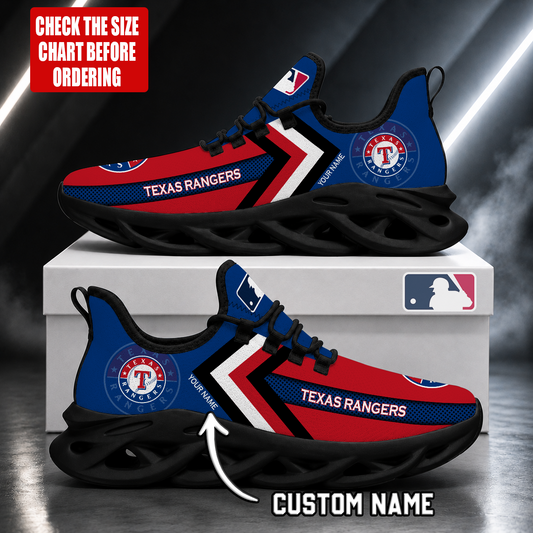FINAL SALE - NEW CUSTOMIZED MLB08 TRS TEXAS RANGERS MAX SOUL SHOES