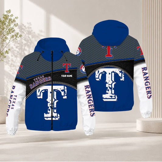FINAL SALE - NEW CUSTOMIZED MLB08 TRS TEXAS RANGERS WINDBREAKER JACKET