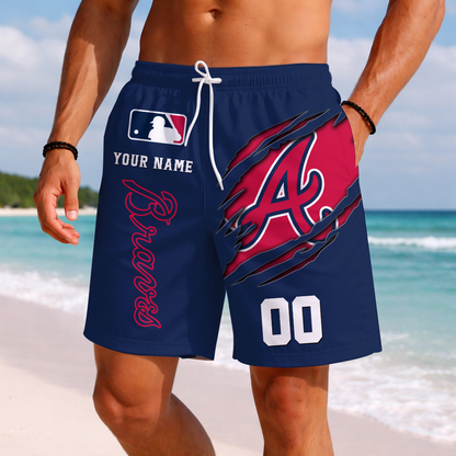 LIMITED EDITION - NEW PREMIUM MLB09 ABS ATLANTA BRAVES SHORT PANTS