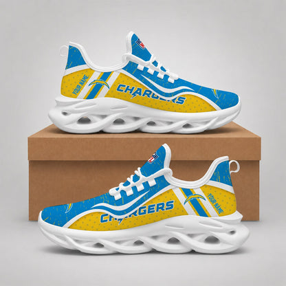 LIMITED EDITION - NEW CUSTOMIZED NFL09 LAC LOS ANGELES CHARGERS MAX SOUL SHOES