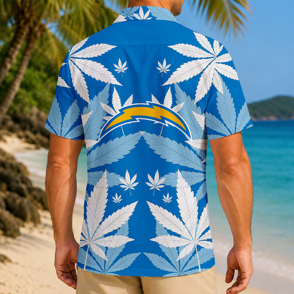 FINAL SALE - NEW CUSTOMIZED NFL09 LAC LOS ANGELES CHARGERS UNISEX HAWAIIAN SHIRT