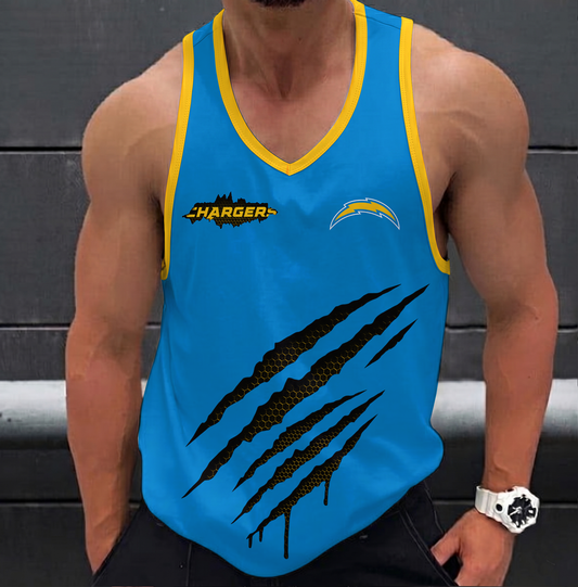 LIMITED EDITION - NEW CUSTOMIZED NFL09 LAC LOS ANGELES CHARGERS UNISEX TANK TOP