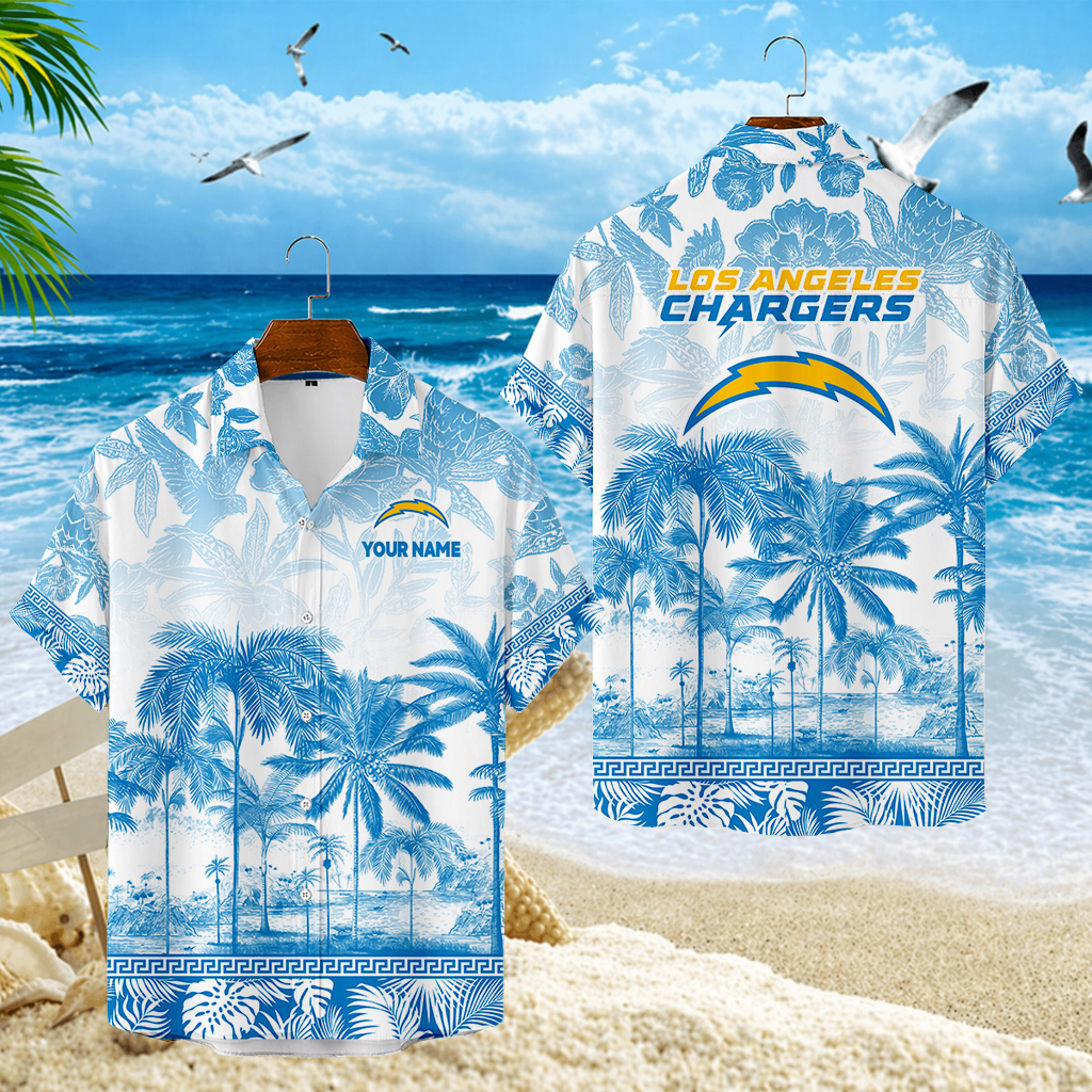 LIMITED EDITION - NEW CUSTOMIZED NFL09 LAC LOS ANGELES CHARGERS UNISEX HAWAIIAN SHIRT