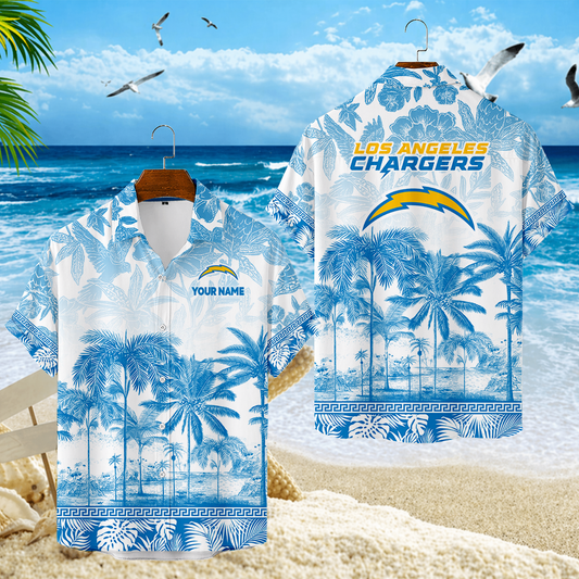 LIMITED EDITION - NEW CUSTOMIZED NFL09 LAC LOS ANGELES CHARGERS UNISEX HAWAIIAN SHIRT