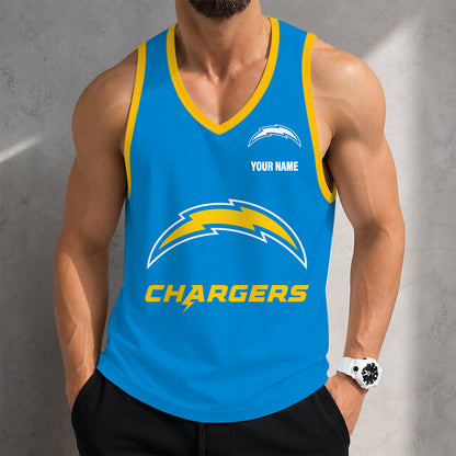 VIRAL EDITION - NEW CUSTOMIZED NFL09 LAC LOS ANGELES CHARGERS TANK TOP
