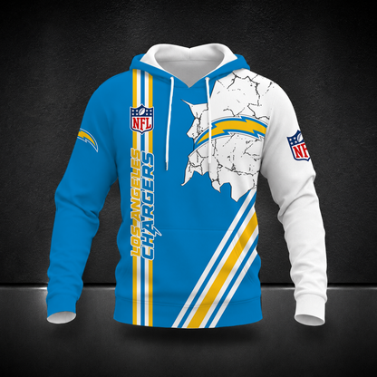 FINAL SALE- NEW CUSTOMIZED NFL09 LAC LOS ANGELES CHARGERS T-SHIRT, POLO SHIRT, ZIP POLO SHIRT, SWEATSHIRT, HOODIE & ZIP HOODIE