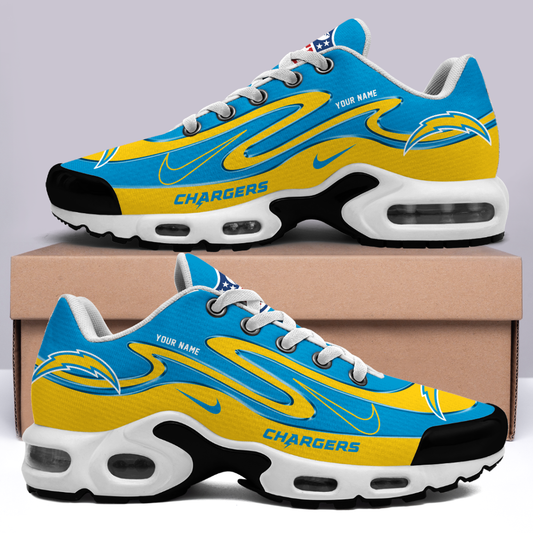 FINAL SALE - NEW CUSTOMIZED NFL09 LAC LOS ANGELES CHARGERS AIR MAX PLUS SNEAKERS
