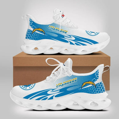VIRAL EDITION - NEW CUSTOMIZED NFL09 LAC LOS ANGELES CHARGERS UNISEX MAX SOUL SHOES