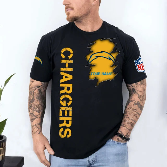 VIRAL EDITION - NEW CUSTOMIZED NFL09 LAC LOS ANGELES CHARGERS T-SHIRT, POLO SHIRT, ZIP POLO SHIRT, SWEATSHIRT, HOODIE & ZIP HOODIE