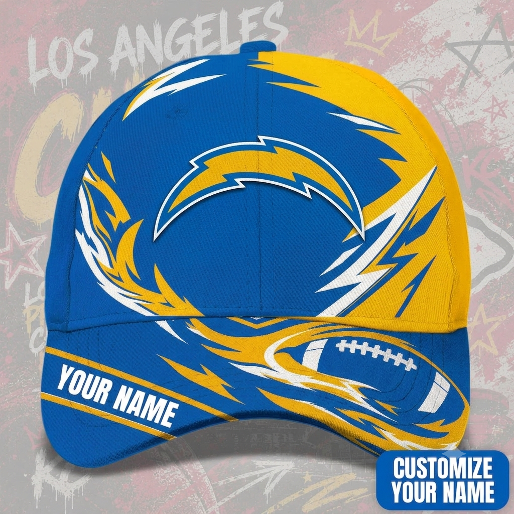 SPECIAL EDITION - NEW CUSTOMIZED NFL09 LAC LOS ANGELES CHARGERS CLASSIC CAP