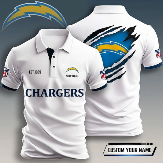 FLASH SALE - NEW CUSTOMIZED NFL09 LAC LOS ANGELES CHARGERS T-SHIRT, POLO SHIRT, ZIP POLO SHIRT, HOODIE, ZIP HOODIE & SWEATSHIRT
