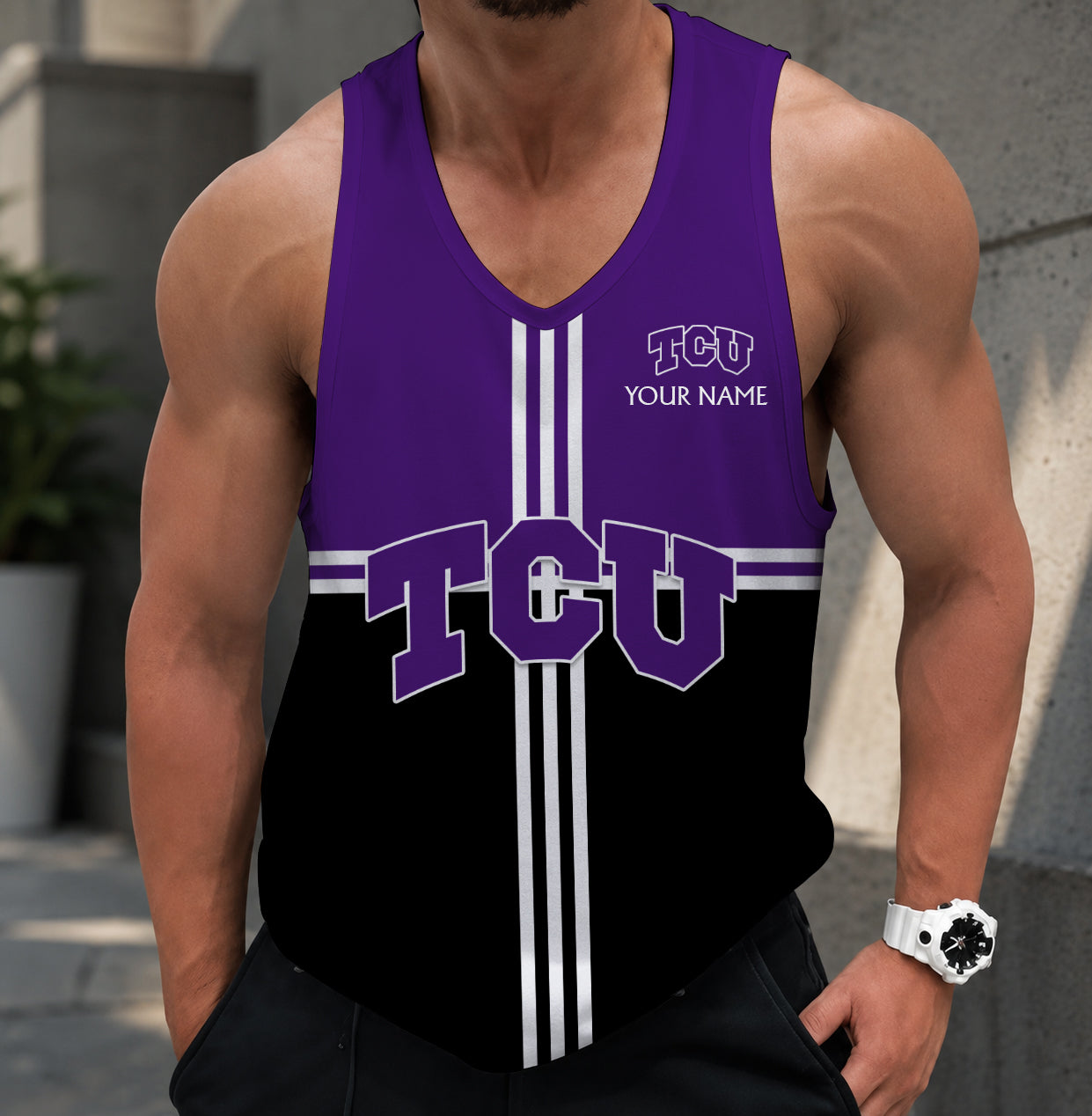 VIRAL EDITION - NEW CUSTOMIZED NCAA FBS09 THF TCU HORNED FROGS UNISEX TANK TOP