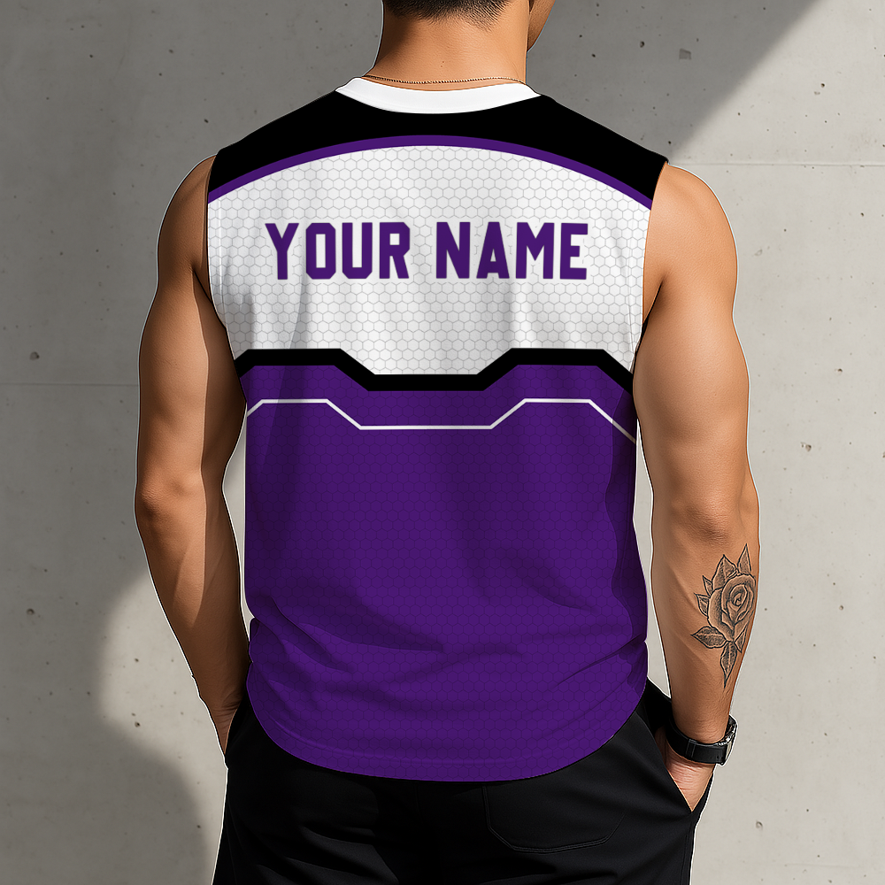 SPECIAL EDITION - NEW CUSTOMIZED NCAA FBS09 THF TCU HORNED FROGS MEN'S GYM SHIRT