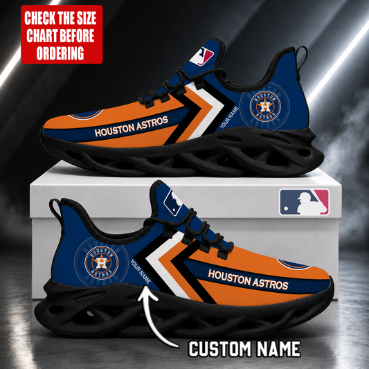 FINAL SALE - NEW CUSTOMIZED MLB10 HAS HOUSTON ASTROS MAX SOUL SHOES