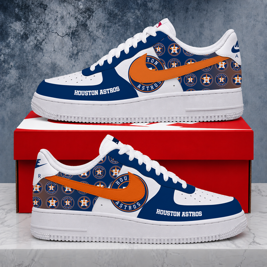 VIRAL EDITION - NEW CUSTOMIZED MLB10 HAS HOUSTON ASTROS AF1 SHOES