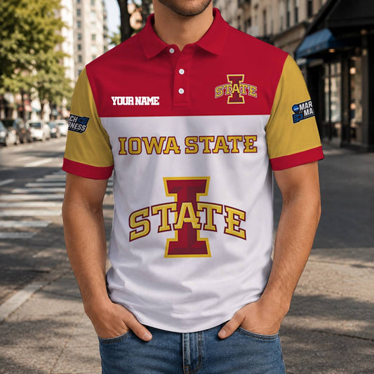 MEGA SALE - NEW CUSTOMIZED NCAA MAM10 ISC IOWA STATE CYCLONES T-SHIRT, POLO SHIRT, ZIP POLO SHIRT, SWEATSHIRT, HOODIE & ZIP HOODIE