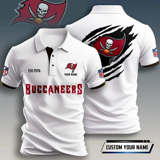 FLASH SALE - NEW CUSTOMIZED NFL10 TBB TAMPA BAY BUCCANEERS T-SHIRT, POLO SHIRT, ZIP POLO SHIRT, HOODIE, ZIP HOODIE & SWEATSHIRT