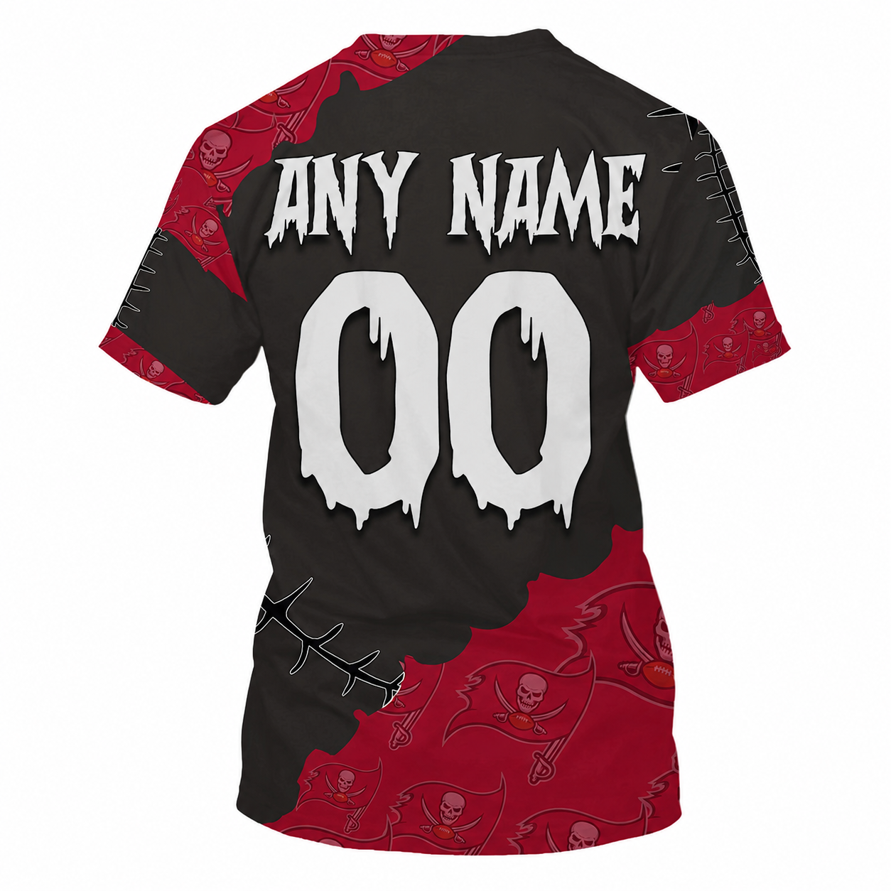 SPECIAL EDITION - NEW CUSTOMIZED NFL10 TBB TAMPA BAY BUCCANEERS HALLOWEEN SKULL APPAREL FOR FANS