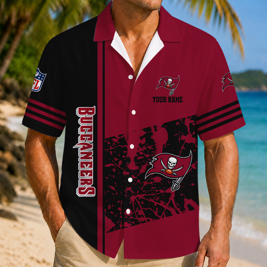 FINAL SALE - NEW CUSTOMIZED NFL10 TBB TAMPA BAY BUCCANEERS UNISEX HAWAIIAN SHIRT