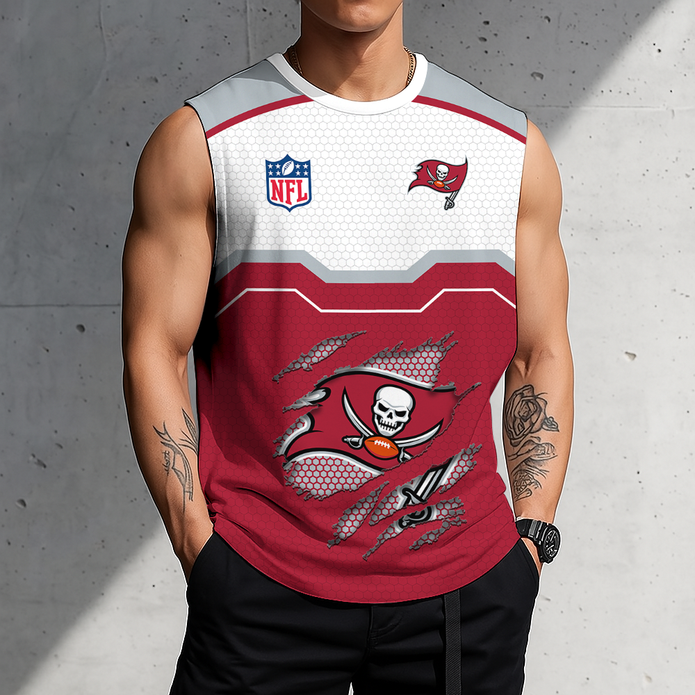 FINAL SALE - NEW CUSTOMIZED NFL10 TBB TAMPA BAY BUCCANEERS MEN'S GYM SHIRT