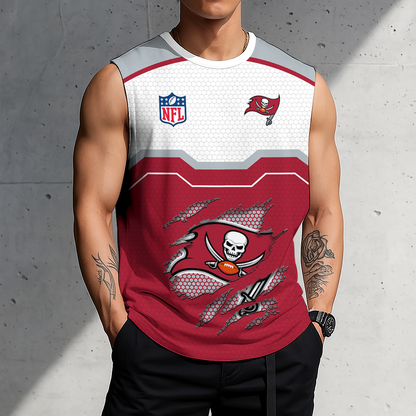 FINAL SALE - NEW CUSTOMIZED NFL10 TBB TAMPA BAY BUCCANEERS MEN'S GYM SHIRT