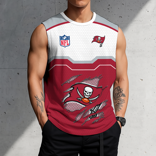 FINAL SALE - NEW CUSTOMIZED NFL10 TBB TAMPA BAY BUCCANEERS MEN'S GYM SHIRT
