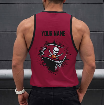 LIMITED EDITION - NEW CUSTOMIZED NFL10 TBB TAMPA BAY BUCCANEERS UNISEX TANK TOP