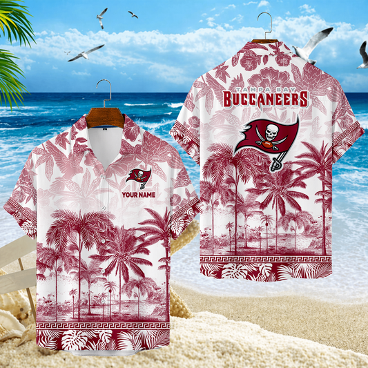 LIMITED EDITION - NEW CUSTOMIZED NFL10 TBB TAMPA BAY BUCCANEERS UNISEX HAWAIIAN SHIRT