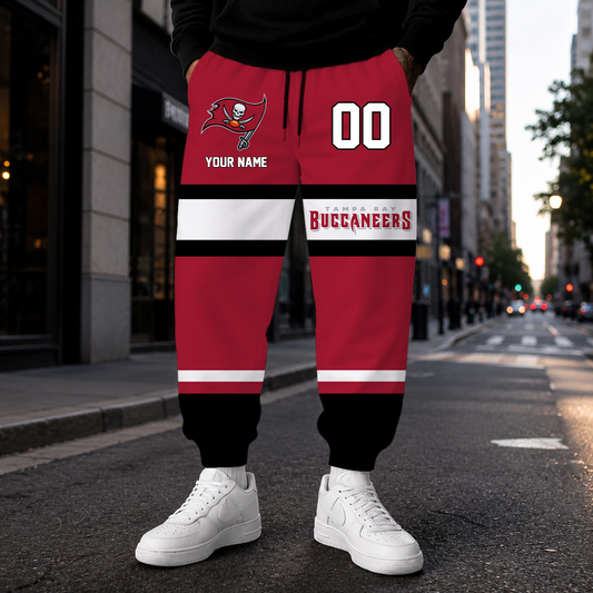 EXCLUSIVE EDITION - NEW CUSTOMIZED NFL10 TBB TAMPA BAY BUCCANEERS SWEATPANTS