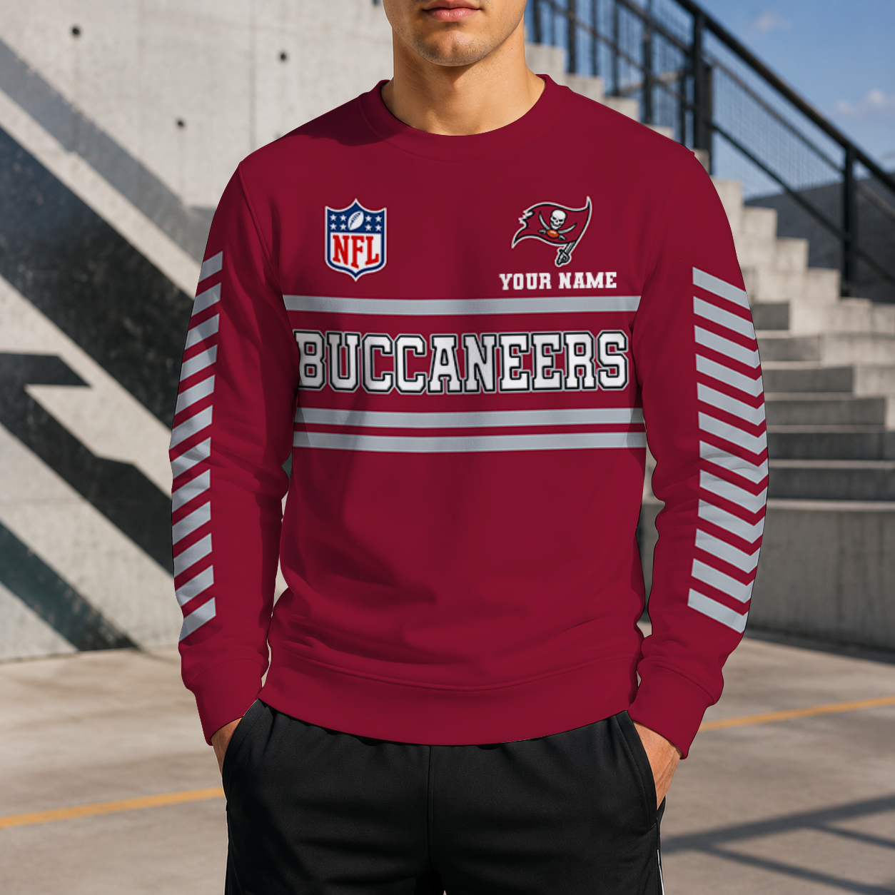 FINAL SALE - NEW CUSTOMIZED NFL10 TBB TAMPA BAY BUCCANEERS UNISEX SWEATSHIRT